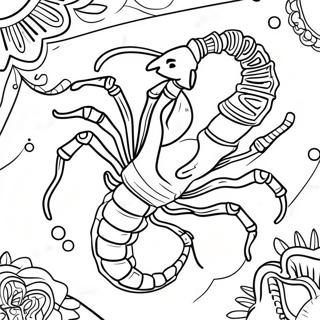 Pagina Para Colorir Signo Do Zodiaco Escorpiao 128764-62092