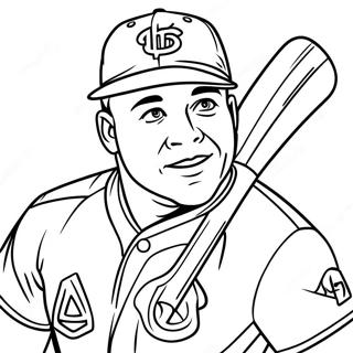 Mike Trout Páginas Para Colorir