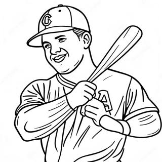 Pagina Para Colorir Do Mike Trout 129301-62510