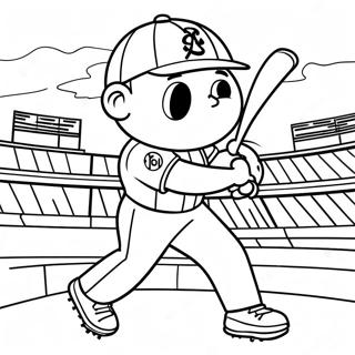 Pagina Para Colorir Do Mike Trout Pegando Uma Bola 129304-62523