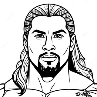Pagina Para Colorir Do Poderoso Roman Reigns Da Wwe 129430-62623