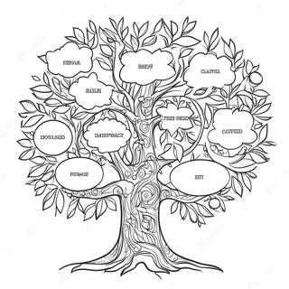 Pagina Para Colorir Arvore Genealogica Criativa 129585 62744