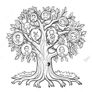 Pagina Para Colorir Arvore Genealogica Interativa 129586-62747