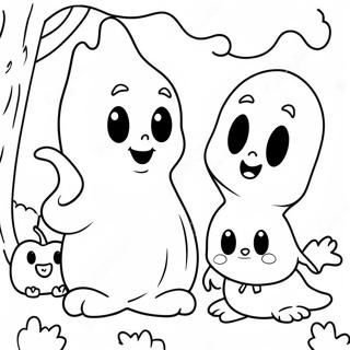 Pagina Para Colorir Casper Com Amigos Fantasmas Amigaveis 129866-62953