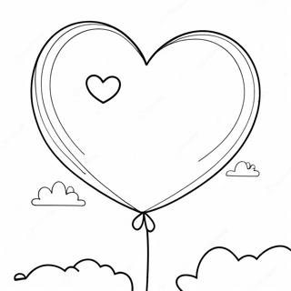 Pagina Para Colorir Do Balao Colorido Em Forma De Coracao 130020-63075