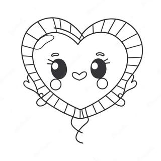 Pagina Para Colorir Do Balao Em Forma De Coracao Fofo 130021-63080