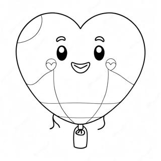 Pagina Para Colorir Do Balao Em Forma De Coracao Brincalhao 130023-63085