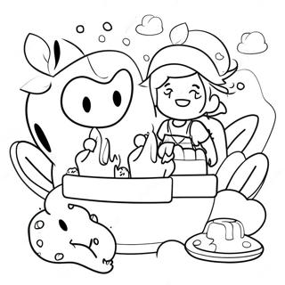 Pagina Para Colorir Da Cena Aventureira Do Gacha Club 130046-63097