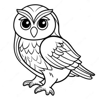 Pagina Para Colorir Da Coruja Elegante Da Corvinal 130074-63126