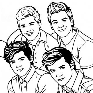 One Direction Páginas Para Colorir