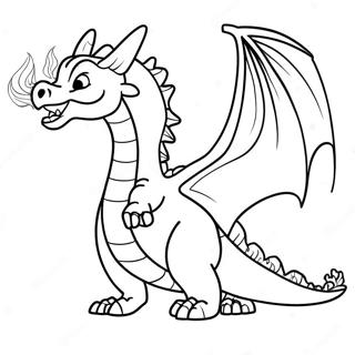 Pagina Para Colorir Dragao Que Solta Fogo Na Cidade Dos Dragoes 130455 63415