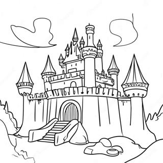 Pagina Para Colorir Castelo Majestoso Na Cidade Dos Dragoes 130456-63419