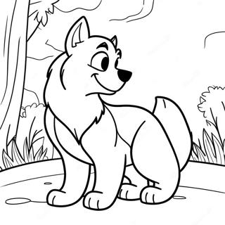 Balto Com Seu Filhote Para Colorir 130561-63507