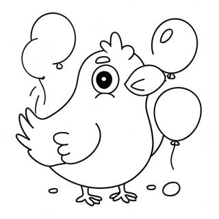Pagina Para Colorir Pombo Engracado Com Baloes Coloridos 130894 63755