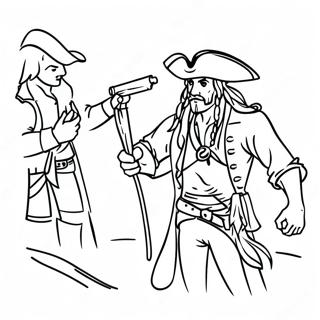 Piratas Do Caribe Páginas Para Colorir