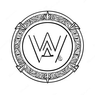 Página Para Colorir Do Logo Da Wwe Páginas Para Colorir