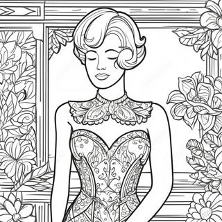 Pagina Para Colorir De Manequim Vintage 131156 63963