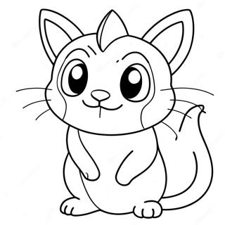 Pokemon Meowth Páginas Para Colorir