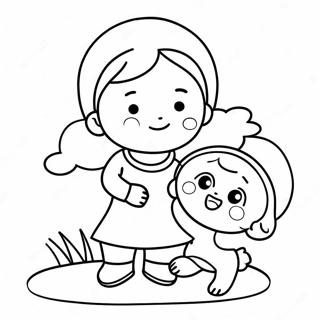 Pagina Para Colorir Da Irma Mais Velha Brincando Com O Irmaozinho 131306-64069