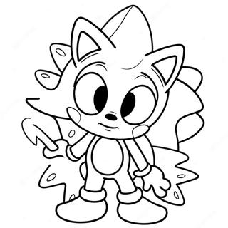 Creme Sonic Páginas Para Colorir