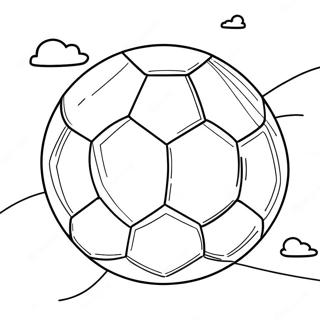 Pagina Para Colorir De Bola De Futebol No Ar 13148 2877