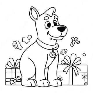 Scooby Doo Natal Páginas Para Colorir