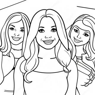 Carly Shay Com Seus Amigos Desenho Para Colorir 131538-64250