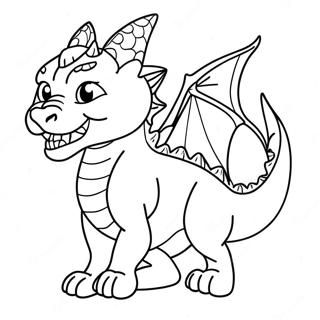 Pagina Para Colorir Do Dragao Gato Feroz Rugindo 131721 64402