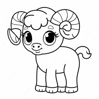 Personagem Fofo De Aries Para Colorir 131848-64489