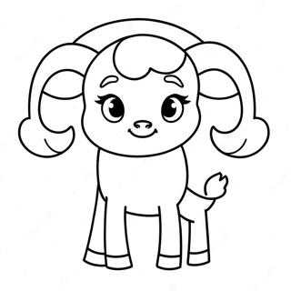 Personagem Fofo De Aries Para Colorir 131848-64490