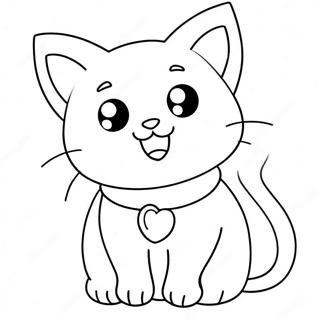 Pagina Para Colorir De Gato Fofo De Anime 132103-64689