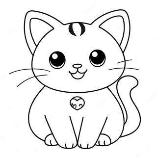 Pagina Para Colorir De Gato Fofo De Anime 132103-64690