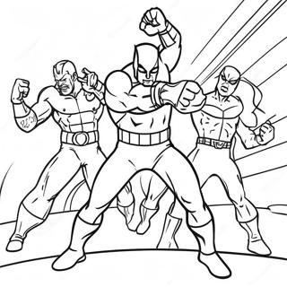 Desenho Para Colorir Do Daredevil Lutando Contra Viloes 132207-64782