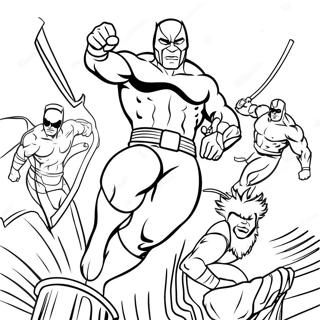 Desenho Para Colorir Do Daredevil Lutando Contra Viloes 132207-64783