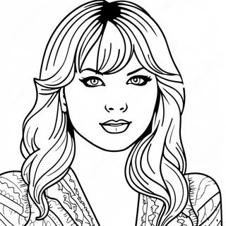 Taylor Swift Meia-Noite Páginas Para Colorir