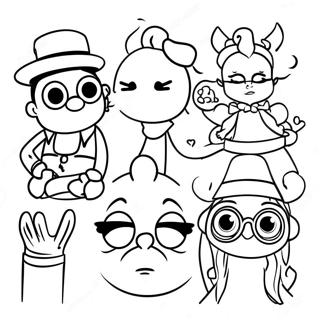 Disney Hipster Para Adultos Páginas Para Colorir