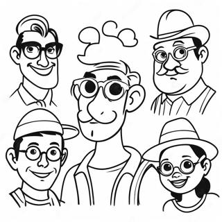 Desenho Para Colorir De Personagens Da Disney Hipster 132281-64826