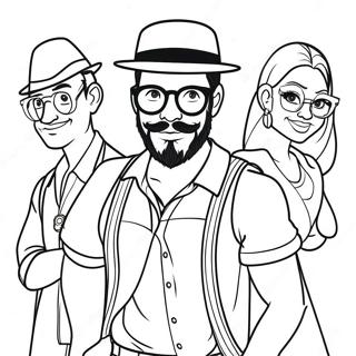 Desenho Para Colorir De Personagens Da Disney Hipster 132281-64827