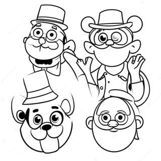 Desenho Para Colorir De Personagens Da Disney Hipster 132281-64828