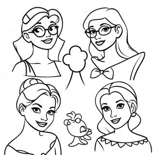 Desenho Para Colorir De Princesas Da Disney Hipster Vintage 132282-64829