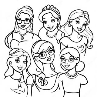 Desenho Para Colorir De Princesas Da Disney Hipster Vintage 132282-64832