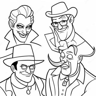 Desenho Para Colorir De Viloes Da Disney Hipster Legais 132283-64834