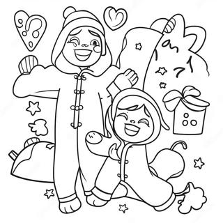 Pagina Para Colorir De Festa De Pijama Aconchegante 132334-64871