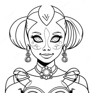 Ballora Páginas Para Colorir