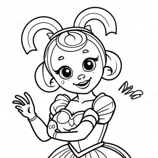 Pagina Para Colorir Da Ballora Em Uma Pose Giratoria 132412-64937