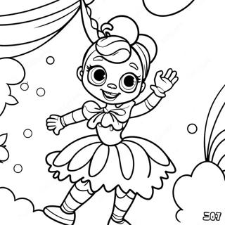 Pagina Para Colorir Da Ballora Em Uma Pose Giratoria 132412-64940