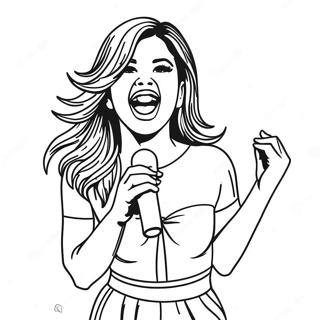 Pagina Para Colorir Da Selena Gomez Cantando No Palco 132436-64949