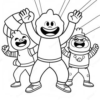 Pagina Para Colorir Da Festa De Danca Do Gonoodle 132565-65051