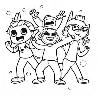 Pagina Para Colorir Da Festa De Danca Do Gonoodle 132565-65052