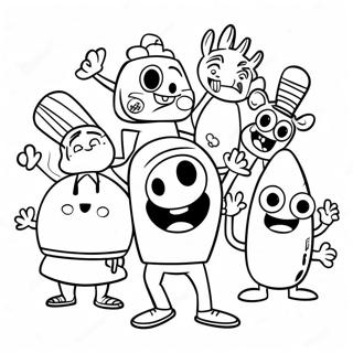 Pagina Para Colorir Dos Personagens Divertidos Do Gonoodle 132566-65054